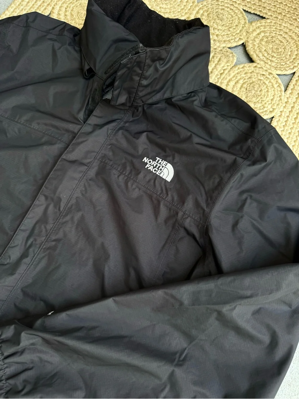 The North Face Black Waterproof Rain Windbreaker Jacket Men's Size XL